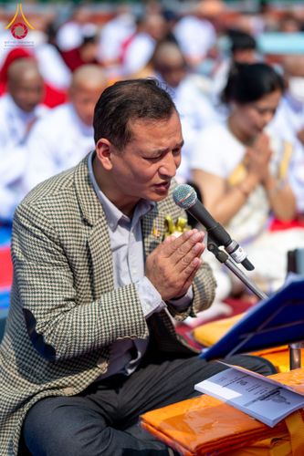 ภาพ No.129768:พิธีตัดปอยผมและแห่นาคธรรมทายาท ในโครงการบรรพชา 1,250 รูป ณ แดนประสูติ สวนลุมพินี ประเทศเนปาล วันที่ 2 มีนาคม พ.ศ. 2567