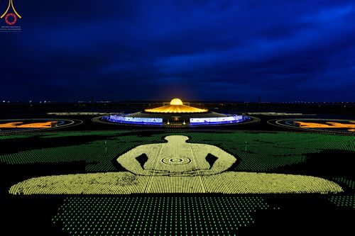 ภาพ No.49124:ประมวลภาพพิธีจุดประทีป  ในวันสมาธิโลก (วันเสาร์ที่ 6 สิงหาคม พ.ศ. 2565)