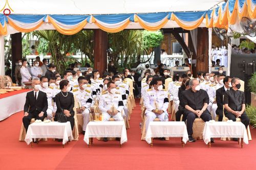 ภาพ No.51886:พิธีพระราชทานเพลิงศพพระเทพวรเวที (บุญศรี ปุญฺญสิริ น.ธ.เอก, ป.ธ.๔) อดีตผู้ช่วยเจ้าอาวาสวัดปากน้ำ 