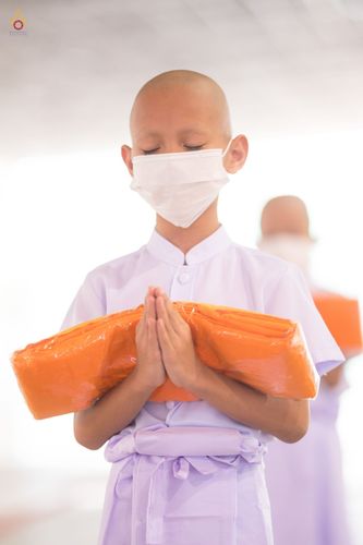 ภาพ No.44320:ประมวลภาพพิธีบรรพชา และพิธีถวายบาตร โครงการบวชภาคฤดูร้อน พ.ศ. 2565