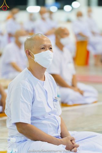 ภาพ No.39875:พิธีตัดปอยผม ปลงผม ขอขมารับผ้าไตรและพิธีบรรพชา ในโครงการอุปสมบท บูชาธรรมมหาปูชนียาจารย์ ประจำปี 2564 ชุดที่ 7