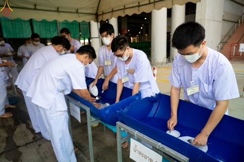 ภาพ No.47363:ประมวลภาพกิจวัตร-กิจกรรม ธรรมทายาท ในโครงการบรรพชาอุปสมบทหมู่ รุ่นเข้าพรรษา