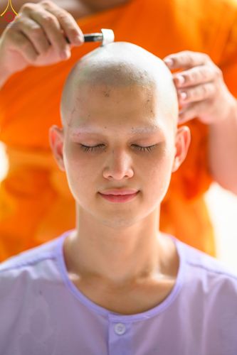 ภาพ No.47324:ประมวลภาพพิธีปลงผม ในโครงการบรรพชาอุปสมบทหมู่ ภาคฤดูฝน 2565