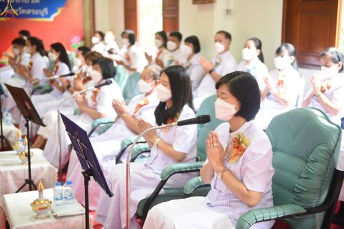 ภาพ No.48043:ประมวลภาพพิธีเวียนประทักษิณ และบรรพชาอุปสมบท รุ่นเข้าพรรษา ปี 2565
