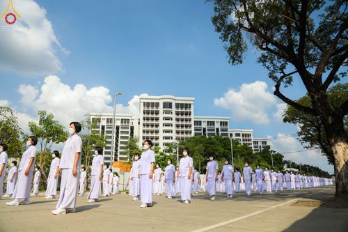 ภาพ No.43223:พิธีอัญเชิญมยุรนาวากาศ บูชาธรรมมหาปูชนียาจารย์ วันพฤหัสบดีที่ 3 กุมภาพันธ์ พ.ศ. 2565