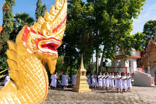 ภาพ No.40776:พิธีตัดปอยผม ปลงผม ขอขมารับผ้าไตรและพิธีบรรพชา ในโครงการอุปสมบท บูชาธรรมมหาปูชนียาจารย์ ประจำปี 2564 ชุดที่ 16