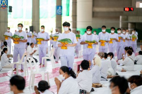 ภาพ No.47457:ประมวลภาพพิธีตัดปอยผม โครงการบรรพชาอุปสมบทหมู่ รุ่นเข้าพรรษา 2565