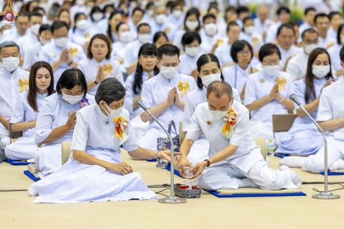 ภาพ No.88996:พิธีทอดผ้าป่าสมทบกฐินครั้งที่ 2 วันศุกร์ที่ 29 กันยายน พ.ศ. 2566 วันเพ็ญขึ้น 15 ค่ำ เดือน 10 ณ ห้องแก้วสารพัดนึก 1 วัดพระธรรมกาย