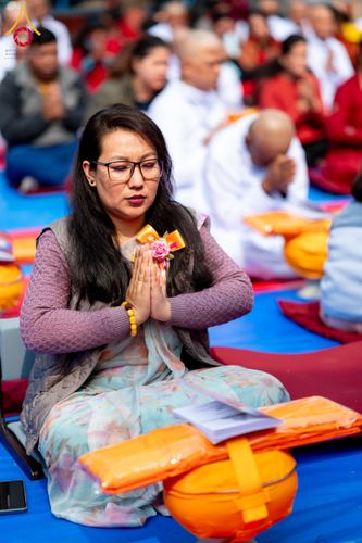 ภาพ No.129757:พิธีตัดปอยผมและแห่นาคธรรมทายาท ในโครงการบรรพชา 1,250 รูป ณ แดนประสูติ สวนลุมพินี ประเทศเนปาล วันที่ 2 มีนาคม พ.ศ. 2567