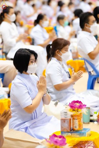 ภาพ No.85816:พิธีถวายคิลานเภสัชและอุปกรณ์การแพทย์ บูชาธรรมเนื่องในวันธรรมชัย วันที่ 19 สิงหาคม พ.ศ. 2566 ณ ห้องแก้วสารพัดนึก วัดพระธรรมกาย