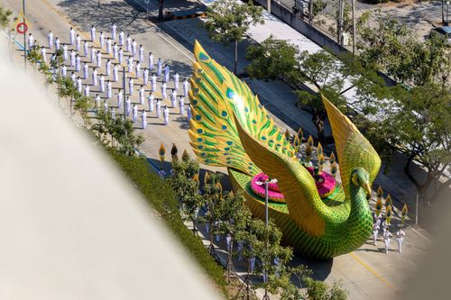 ภาพ No.42667:พิธีอัญเชิญมยุรนาวากาศ ประดิษฐาน ณ อาคาร 100 ปี เนื่องในวันคล้ายวันเกิด ครบ 113 ปี คุณยายอาจารย์มหารัตนอุบาสิกาจันทร์ ขนนกยูง