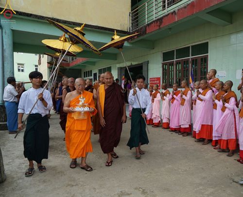 ภาพ No.57398:ประมวลภาพพิธีประดิษฐานพระบรมสารีริกธาตุพระเจดีย์ราชาธิราชมุนี ณ วัดอองเซยามิน ประเทศเมียนมาร์