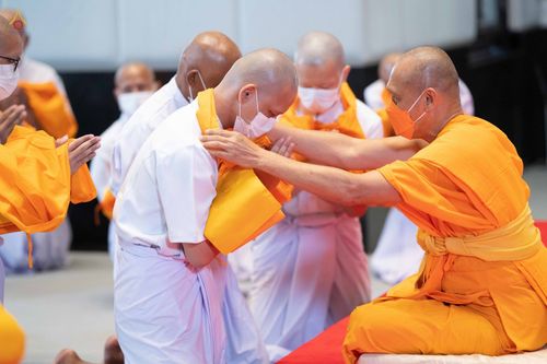 ภาพ No.47668:ประมวลภาพพิธีอุปสมบท โครงการบรรพชาอุปสมบทหมู่ รุ่นเข้าพรรษา 2565