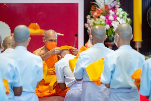 ภาพ No.47669:ประมวลภาพพิธีอุปสมบท โครงการบรรพชาอุปสมบทหมู่ รุ่นเข้าพรรษา 2565