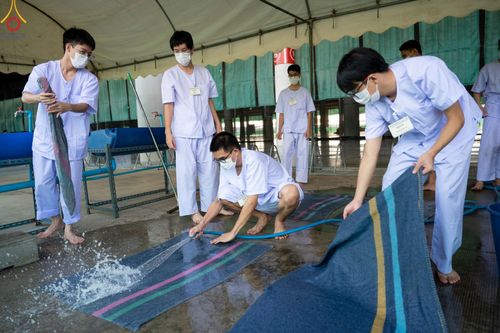 ภาพ No.47378:ประมวลภาพกิจวัตร-กิจกรรม ธรรมทายาท ในโครงการบรรพชาอุปสมบทหมู่ รุ่นเข้าพรรษา