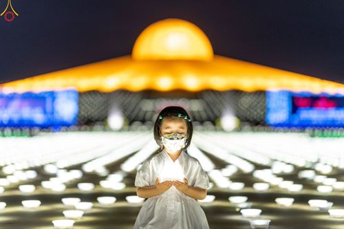 ภาพ No.49093:ประมวลภาพพิธีจุดประทีป  ในวันสมาธิโลก (วันเสาร์ที่ 6 สิงหาคม พ.ศ. 2565)