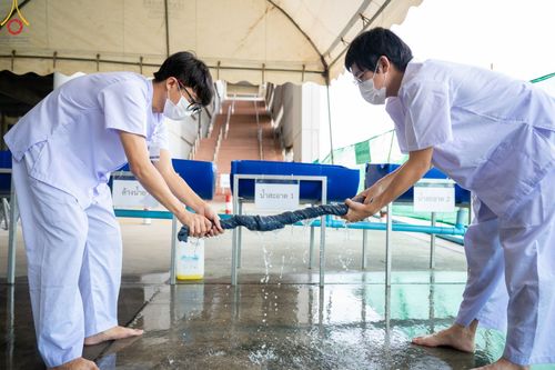 ภาพ No.47379:ประมวลภาพกิจวัตร-กิจกรรม ธรรมทายาท ในโครงการบรรพชาอุปสมบทหมู่ รุ่นเข้าพรรษา