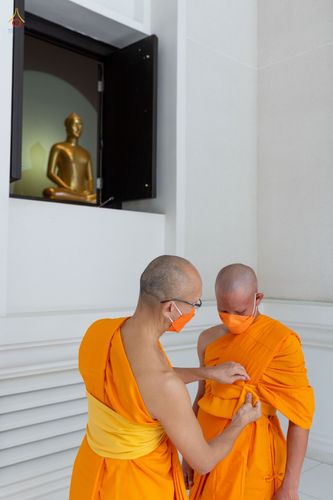 ภาพ No.47675:ประมวลภาพพิธีอุปสมบท โครงการบรรพชาอุปสมบทหมู่ รุ่นเข้าพรรษา 2565