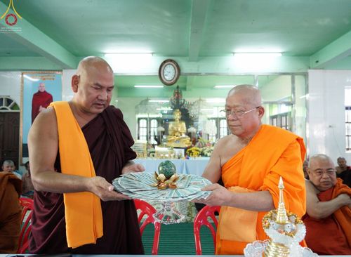 ภาพ No.57404:ประมวลภาพพิธีประดิษฐานพระบรมสารีริกธาตุพระเจดีย์ราชาธิราชมุนี ณ วัดอองเซยามิน ประเทศเมียนมาร์