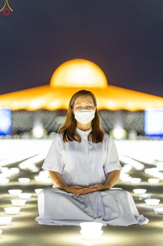 ภาพ No.49098:ประมวลภาพพิธีจุดประทีป  ในวันสมาธิโลก (วันเสาร์ที่ 6 สิงหาคม พ.ศ. 2565)