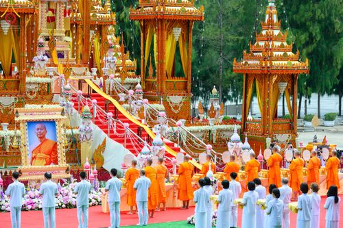 ภาพ No.48880:ประมวลภาพพิธีพระราชทานเพลิงศพ พระสุธรรมญาณวิเทศ (สุธรรม สุธมฺโม)