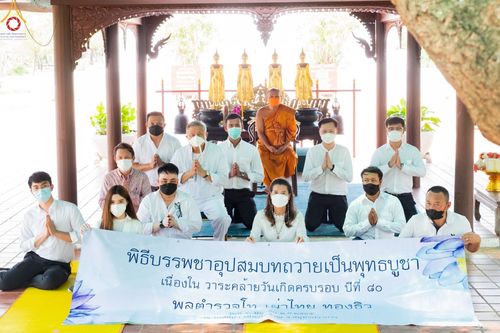 ภาพ No.43704:เมืองโบราณ ร่วมกับกองนครหลวง 6 จัดพิธีบรรพชาถวายเป็นพุทธบูชา