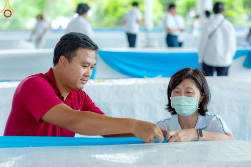 ภาพ No.218614:วันพฤหัสบดีที่ 17 เมษายน พ.ศ. 2568 การเตรียมงานในลานธรรม , สภาธรรมกายสากล , วิหารคด  เพื่องานวันคุ้มครองโลก 22 เมษายน พ.ศ. 2568