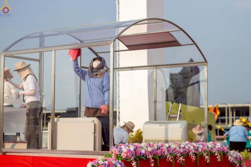 ภาพ No.225048:วันที่ 20 - 27 เมษายน พ.ศ. 2568 "ภาพแห่งความปลื้มที่ไม่มีวันจบ" คณะสงฆ์สามเณร เจ้าหน้าที่ และสาธุชน ร่วมแรงร่วมใจกันเตรียมงานและเก็บงาน เพื่อวันคุ้มครองโลก พิธีถวายมหาสังฆทานคณะสงฆ์ 40,000 กว่าวัดทั่วประเทศ