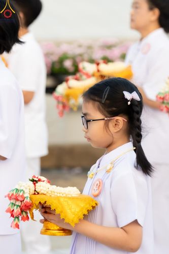 ภาพ No.133710:พิธีเวียนประทักษิณและพิธีวันทาเจดีย์ โครงการบรรพชาสามเณร ฟื้นฟูพระพุทธศาสนาทั่วไทย ณ วัดพระธรรมกาย วันเสาร์ที่ 6 เมษายน พ.ศ. 2567