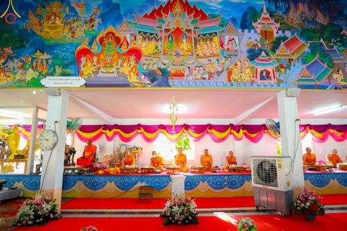 ภาพ No.114425:พิธีทอดผ้าป่าทำนุบำรุงศาสนสถาน ณ วัดโบสถ์บน ต.บางคูเวียง อ.บางกรวย จ.นนทบุรี วันที่ 18 มกราคม พ.ศ. 2567