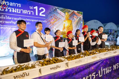 ภาพ No.116274:พิธีถวายภัตตาหารเป็นสังฆทาน แด่คณะพระธรรมยาตรา ปีที่ 12 วันที่ 21 มกราคม พ.ศ. 2567 ณ วัดโบสถ์(บน) บางคูเวียง จ.นนทบุรี