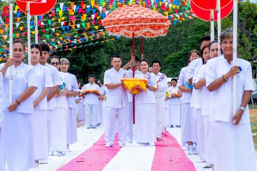 ภาพ No.268499:วันพฤหัสบดีที่ 23 ตุลาคม พ.ศ. 2568 พิธีทอดกฐินเพื่อสร้างกุฏิสงฆ์ ณ ศูนย์ปฏิบัติธรรมนานาชาติสะเดา จ.สงขลา