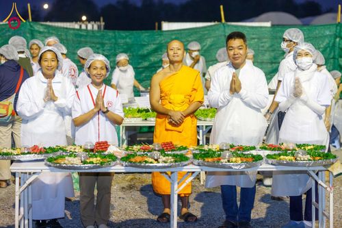 ภาพ No.119916:พิธีถวายภัตตาหารเป็นสังฆทาน แด่คณะพระธรรมยาตรา ปีที่ 12 วันที่ 28 มกราคม พ.ศ. 2567 ณ อนุสรณ์สถานบางปลา จ.นครปฐม