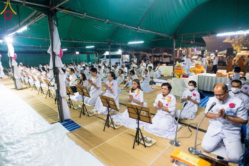 ภาพ No.109171:พิธีถวายภัตตาหารเป็นสังฆทาน แด่คณะพระธรรมยาตราฯ วันที่ 10 มกราคม พ.ศ. 2567 ณ อนุสรณ์สถานคลองบางนางแท่น อ.สามพราน จ.นครปฐม