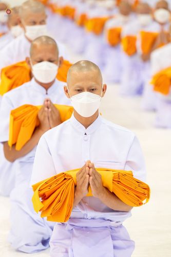 ภาพ No.44342:ประมวลภาพพิธีบรรพชา และพิธีถวายบาตร โครงการบวชภาคฤดูร้อน พ.ศ. 2565