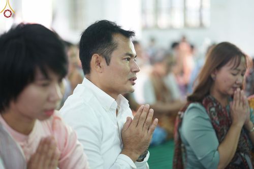 ภาพ No.57416:ประมวลภาพพิธีประดิษฐานพระบรมสารีริกธาตุพระเจดีย์ราชาธิราชมุนี ณ วัดอองเซยามิน ประเทศเมียนมาร์