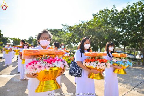 ภาพ No.39597:พิธีตัดปอยผม ปลงผม ขอขมารับผ้าไตรและพิธีบรรพชา ในโครงการอุปสมบท บูชาธรรมมหาปูชนียาจารย์ ประจำปี 2564 ชุดที่ 3