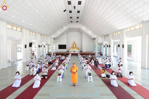 ภาพ No.39323:พิธีตัดปอยผมและปลงผมในโครงการอุปสมบท บูชาธรรมมหาปูชนียาจารย์ ประจำปี 2564 ชุดที่ 1