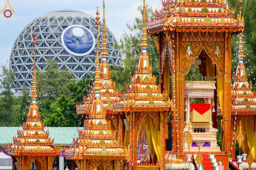 ภาพ No.48885:ประมวลภาพพิธีพระราชทานเพลิงศพ พระสุธรรมญาณวิเทศ (สุธรรม สุธมฺโม)