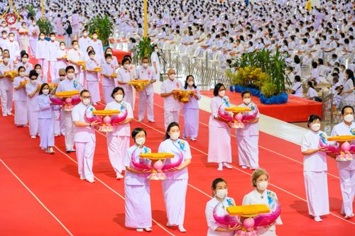 ภาพ No.46864:ประมวลภาพพิธีทอดผ้าป่าธรรมชัย ณ วัดพระธรรมกาย (5 มิถุนายน พ.ศ. 2565)