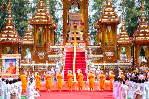 ภาพ No.48890:ประมวลภาพพิธีพระราชทานเพลิงศพ พระสุธรรมญาณวิเทศ (สุธรรม สุธมฺโม)