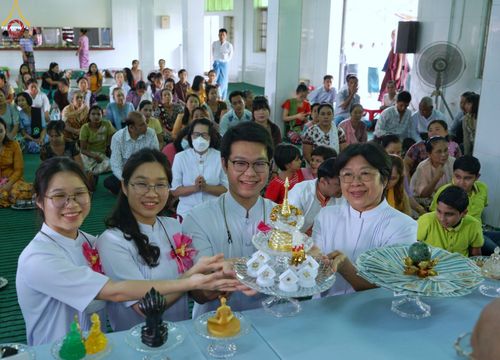 ภาพ No.57414:ประมวลภาพพิธีประดิษฐานพระบรมสารีริกธาตุพระเจดีย์ราชาธิราชมุนี ณ วัดอองเซยามิน ประเทศเมียนมาร์