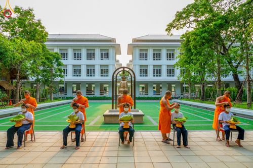 ภาพ No.44485:ประมวลภาพพิธีปลงผม โครงการบรรพชาสามเณรหน่อแก้วเปรียญธรรมรุ่นที่ 10