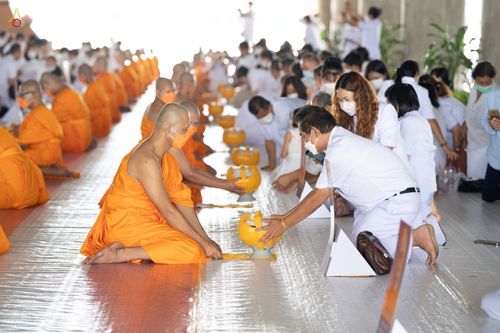 ภาพ No.47691:ประมวลภาพพิธีอุปสมบท โครงการบรรพชาอุปสมบทหมู่ รุ่นเข้าพรรษา 2565