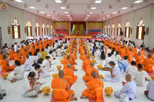 ภาพ No.48072:ประมวลภาพพิธีเวียนประทักษิณ และบรรพชาอุปสมบท รุ่นเข้าพรรษา ปี 2565