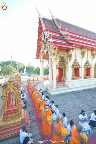 ภาพ No.40709:พิธีตัดปอยผม ปลงผม ขอขมารับผ้าไตรและพิธีบรรพชา ในโครงการอุปสมบท บูชาธรรมมหาปูชนียาจารย์ ประจำปี 2564 ชุดที่ 15