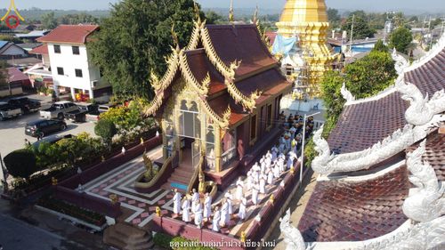 ภาพ No.39674:พิธีตัดปอยผม ปลงผม ขอขมารับผ้าไตรและพิธีบรรพชา ในโครงการอุปสมบท บูชาธรรมมหาปูชนียาจารย์ ประจำปี 2564 ชุดที่ 4