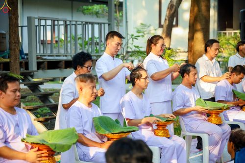 ภาพ No.319752:วันอาทิตย์ที่ 5 เมษายน พ.ศ.2569 พิธีตัดปอยผม และปลงผมนาคธรรมทายาท โครงการบรรพชาและอุปสมบทหมู่ รุ่นบูชาธรรม 82 ปี หลวงพ่อธัมมชโย