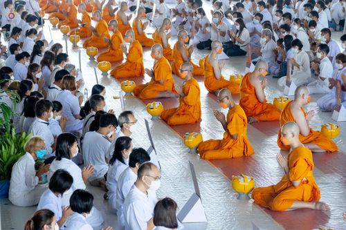 ภาพ No.47695:ประมวลภาพพิธีอุปสมบท โครงการบรรพชาอุปสมบทหมู่ รุ่นเข้าพรรษา 2565