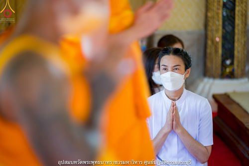 ภาพ No.40129:พิธีตัดปอยผม ปลงผม ขอขมารับผ้าไตรและพิธีบรรพชา ในโครงการอุปสมบท บูชาธรรมมหาปูชนียาจารย์ ประจำปี 2564 ชุดที่ 9